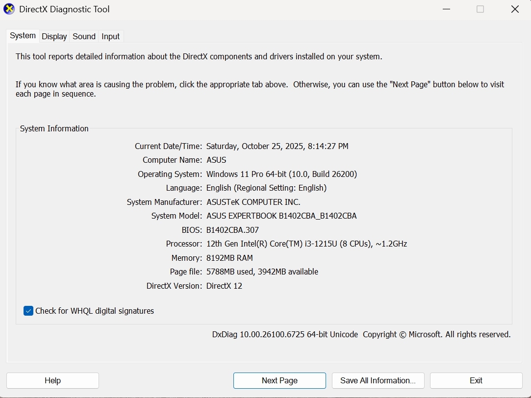 Asus ExpertBook B1 B1402CBA-EB0557
