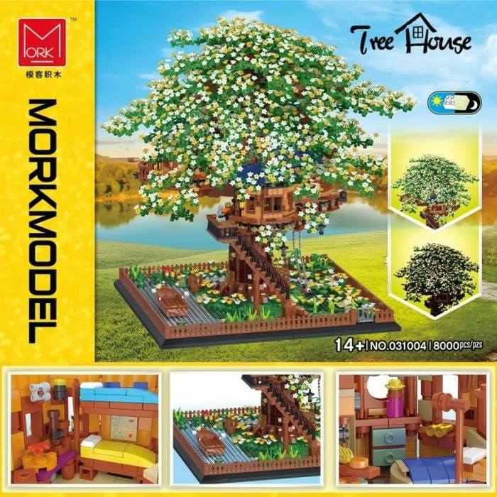 เลโก้จีน Mork 031004 ชุด Tree House ( Grow in the dark ) บ้านต้นไม้เรืองแสงได้