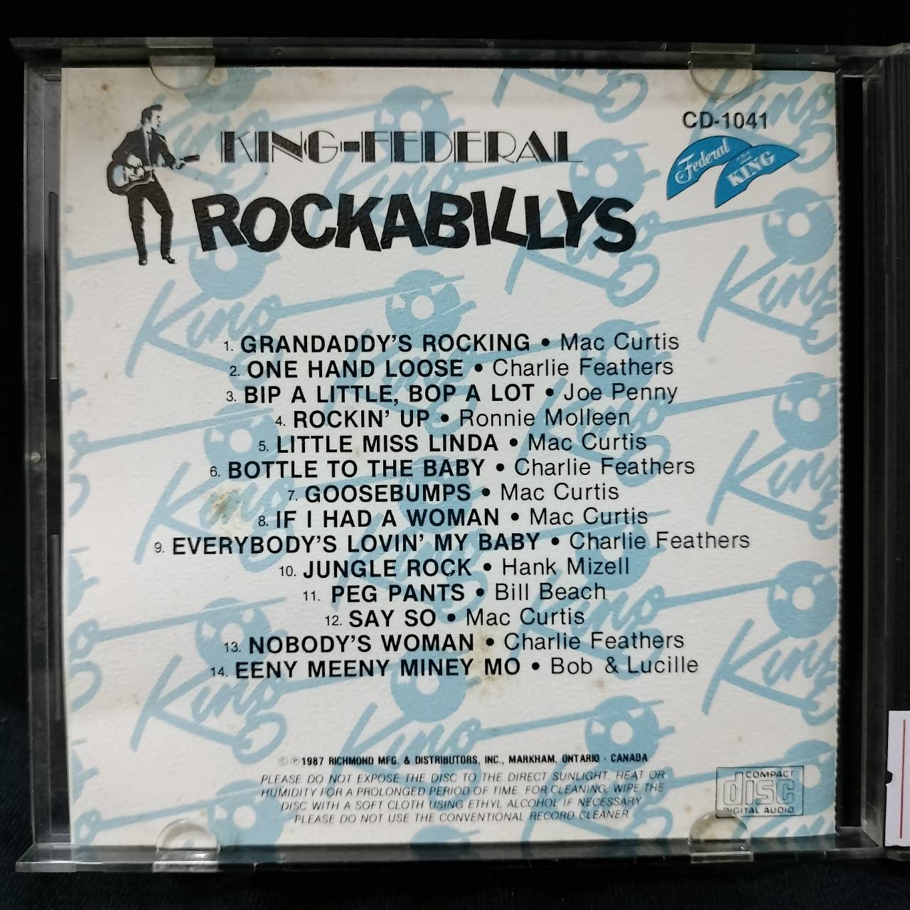 Various – King-Federal Rockabillys / USA / ปกมีจุดเหลือง / แผ่นดี