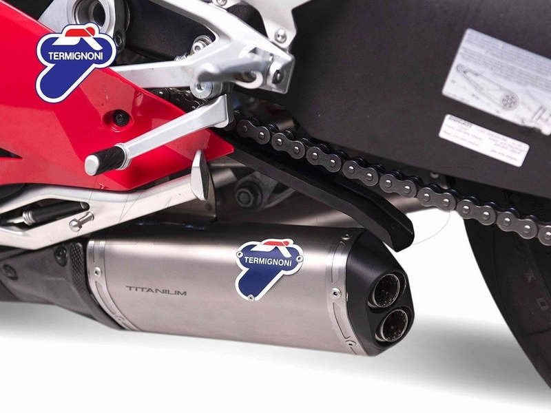 ท่อคู่ Termignoni สลิปออน ออกล่าง สำหรับ V4/V4s พร้อม กล่องจูน (For Exhibition only)