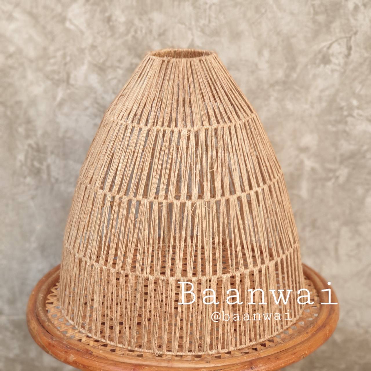 โคมไฟเชือก โครงเหล็ก แนวตรง 43 cm * สูง 45 cm