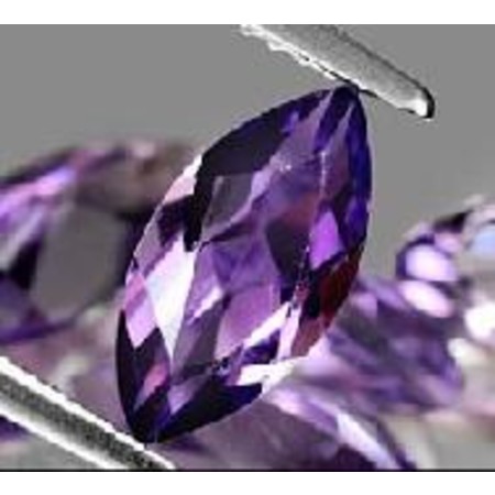 พลอยอเมทิสต์ทรงมาคี (Violet Amethyst ) 5 กะรัต 5 เม็ด