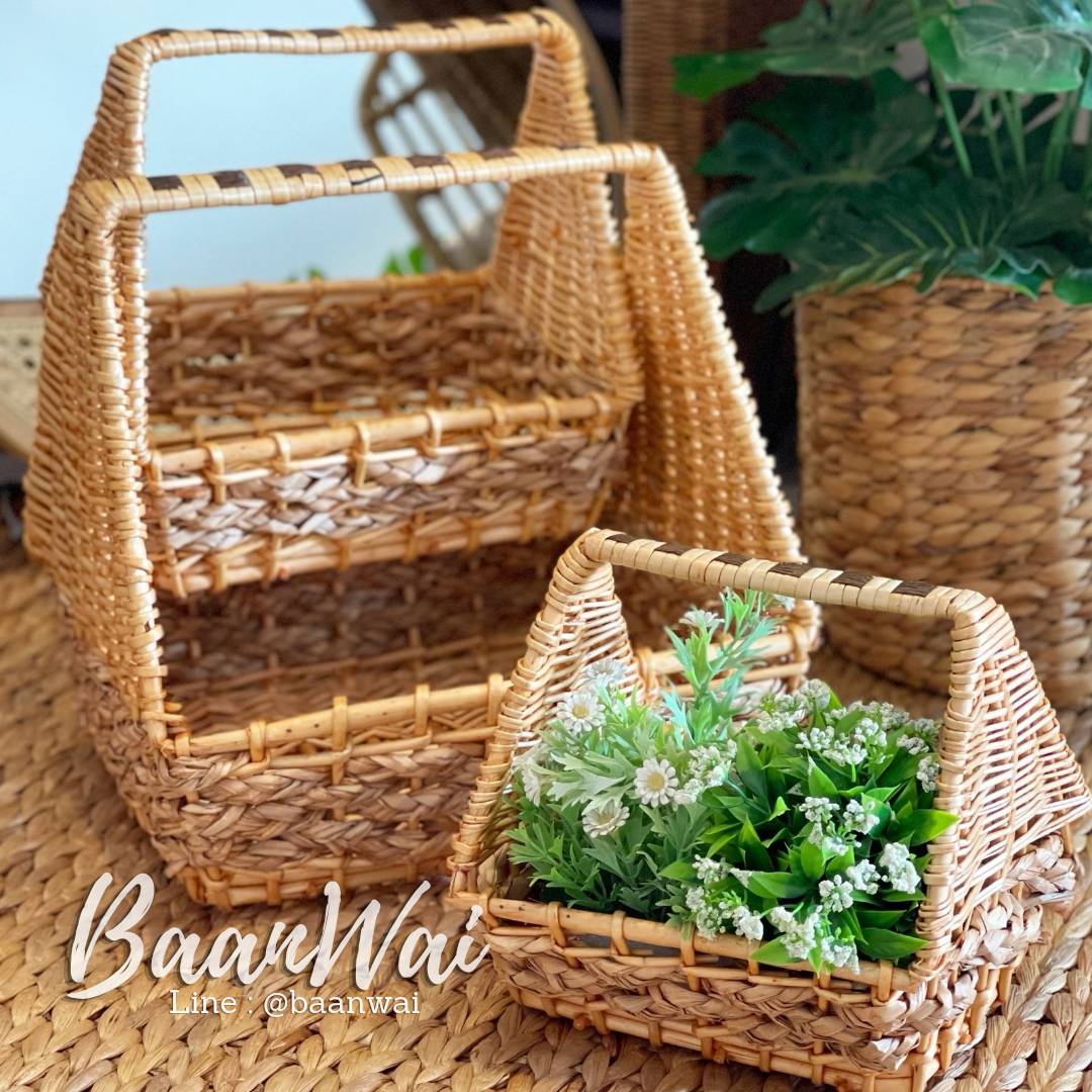 กระเช้า Eco Code-005 VIP ทรงรี - ทรงเหลี่ยม