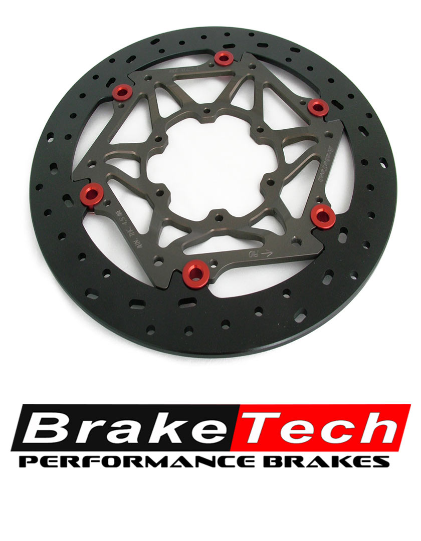 จานเบรค Braketech รุ่น axis iron เนื้อเหล็ก เกรด Racing สำหรับ ZX10 2016+