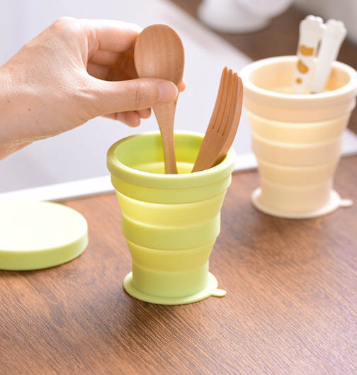 แก้วน้ำซิลิโคนพับได้,แก้วน้ำพับได้,แก้วน้ำซิลิโคน,180ml