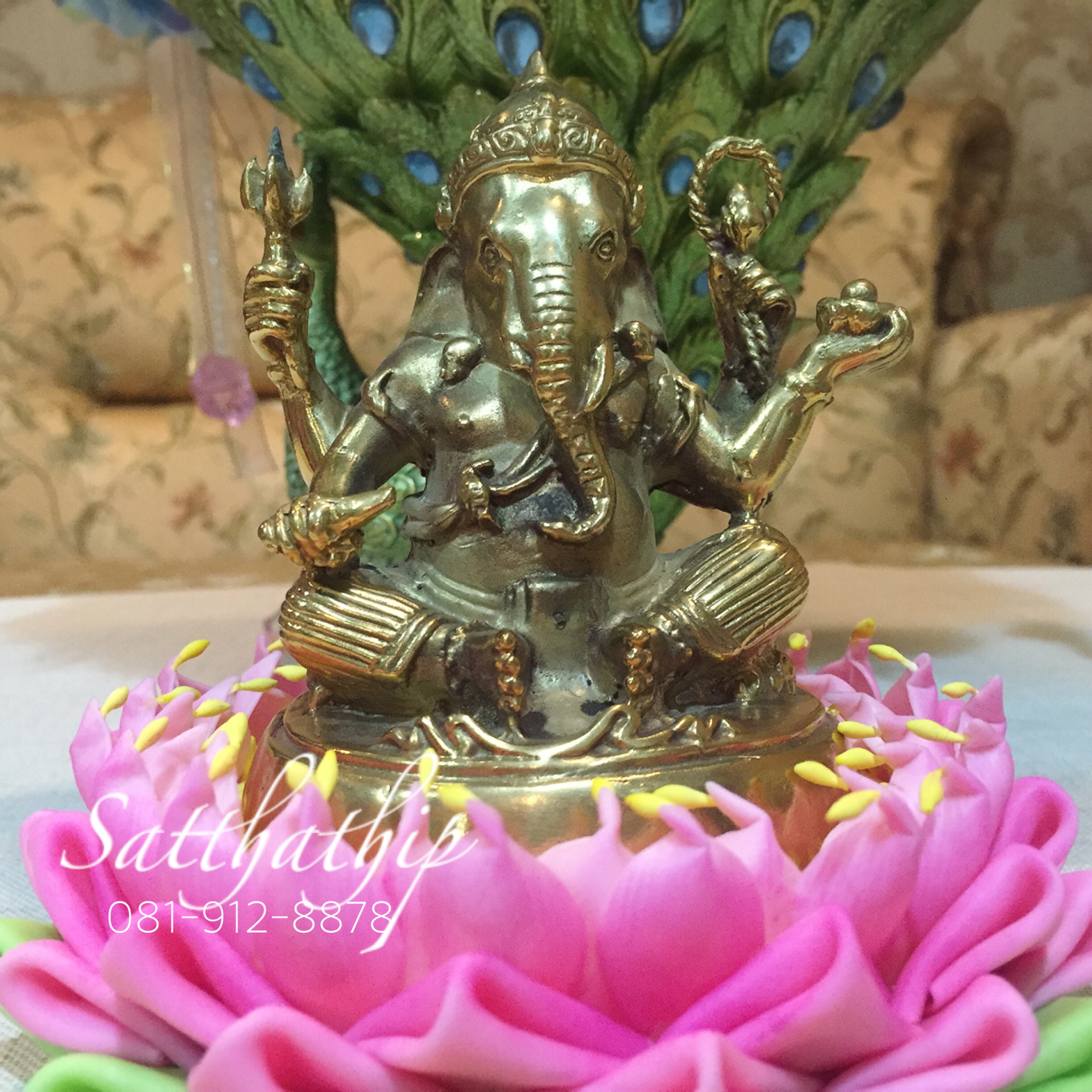 พระพิฆเนศปาง พระรีนาโมจัน คณปติ (ทองเหลือง) - Ganesha: Lord of Success