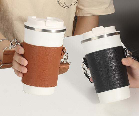 ปลอกสวมแก้วกาแฟ,ปลอกPUสวมแก้วน้ำ,สกรีนโลโก้,ปั๊มโลโก้,ไม่รวมแก้วน้ำ