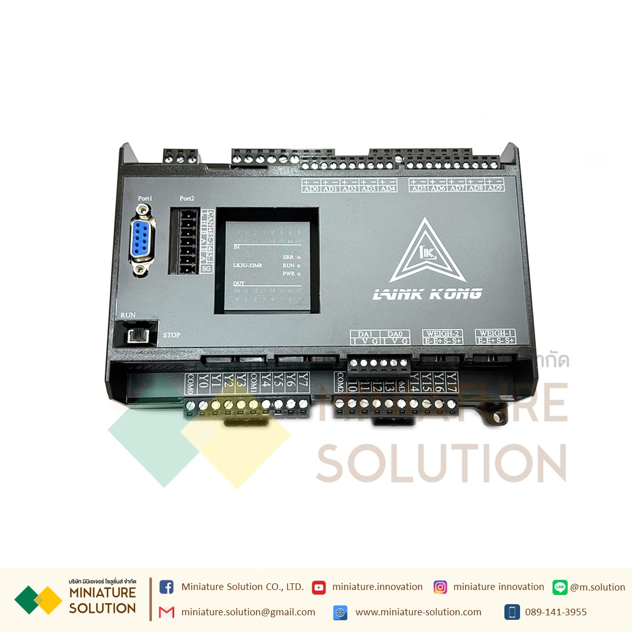 PLC LK3U-32MR-10AD-2DA MITSU GXWork