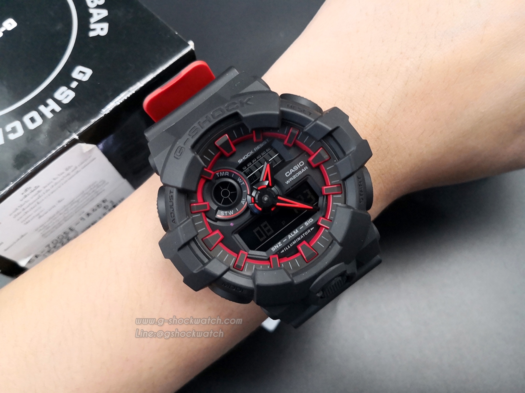 CASIO G-SHOCK นาฬิกาข้อมือ นาฬิกากันน้ำ นาฬิกาของแท้ ประกันศูนย์ CMG 1 ปี รุ่น GA-700SE-1A4