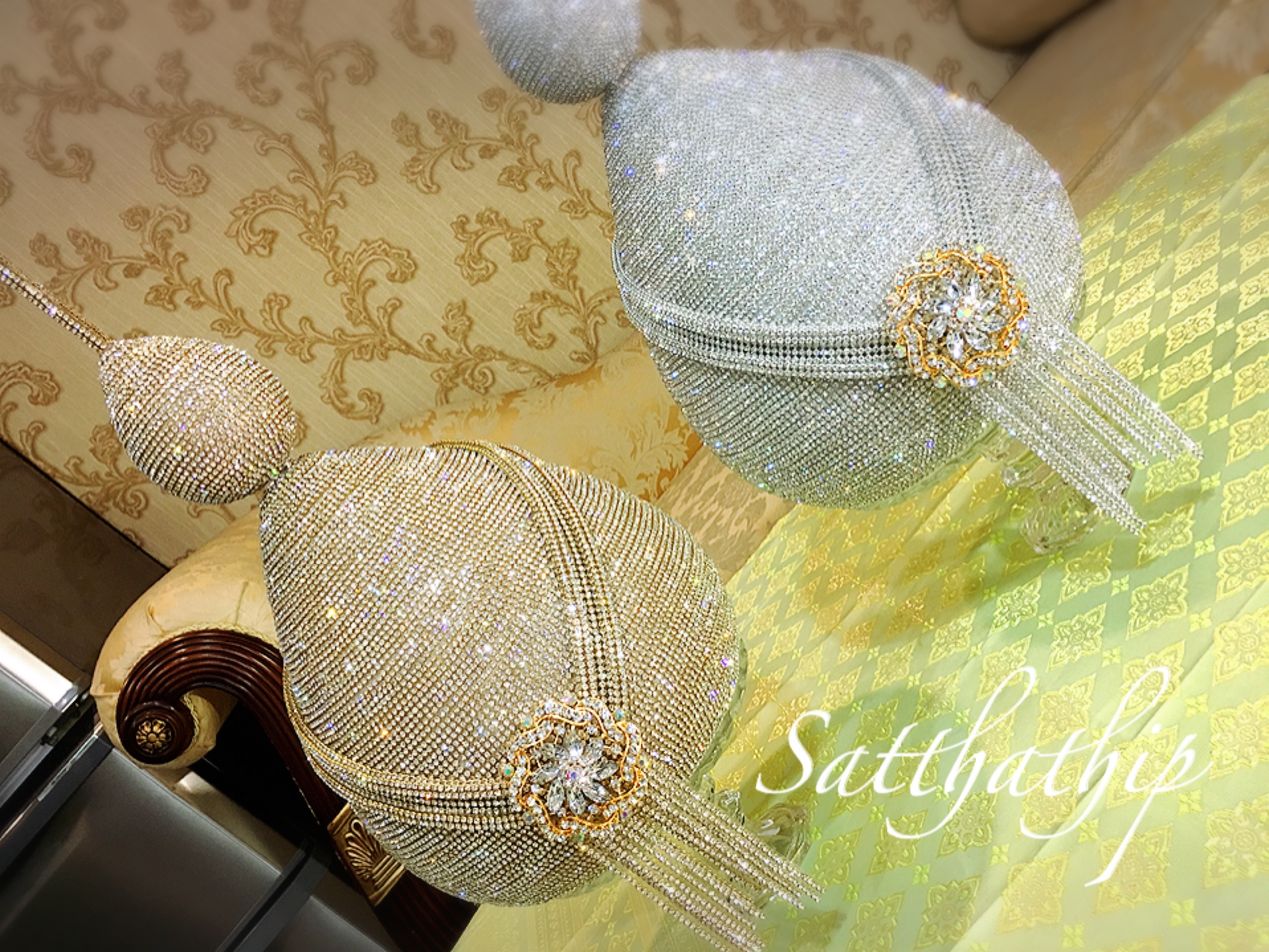 พานพุ่ม - พานพุ่มสักการะ - พานพุ่มเงินทอง - Phan bush