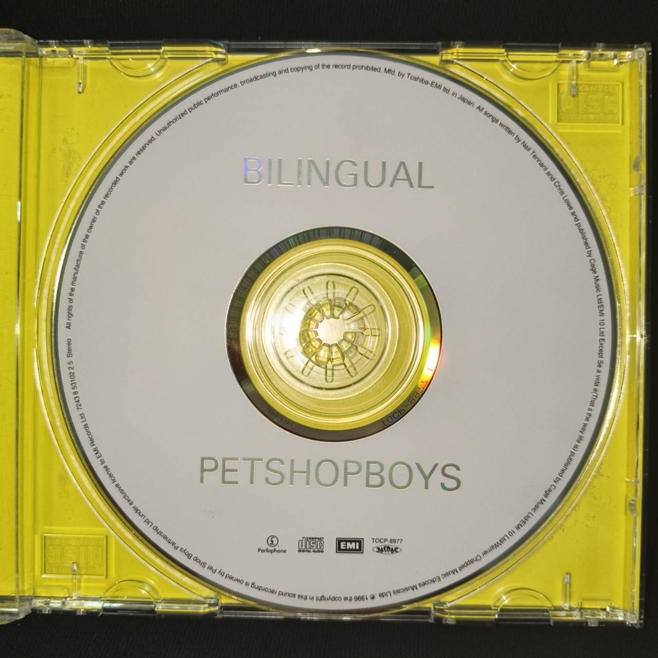Pet Shop Boys – Bilingual / JAPAN / เขี้ยวล็อคถาดกล่องหัก / แผ่นดี