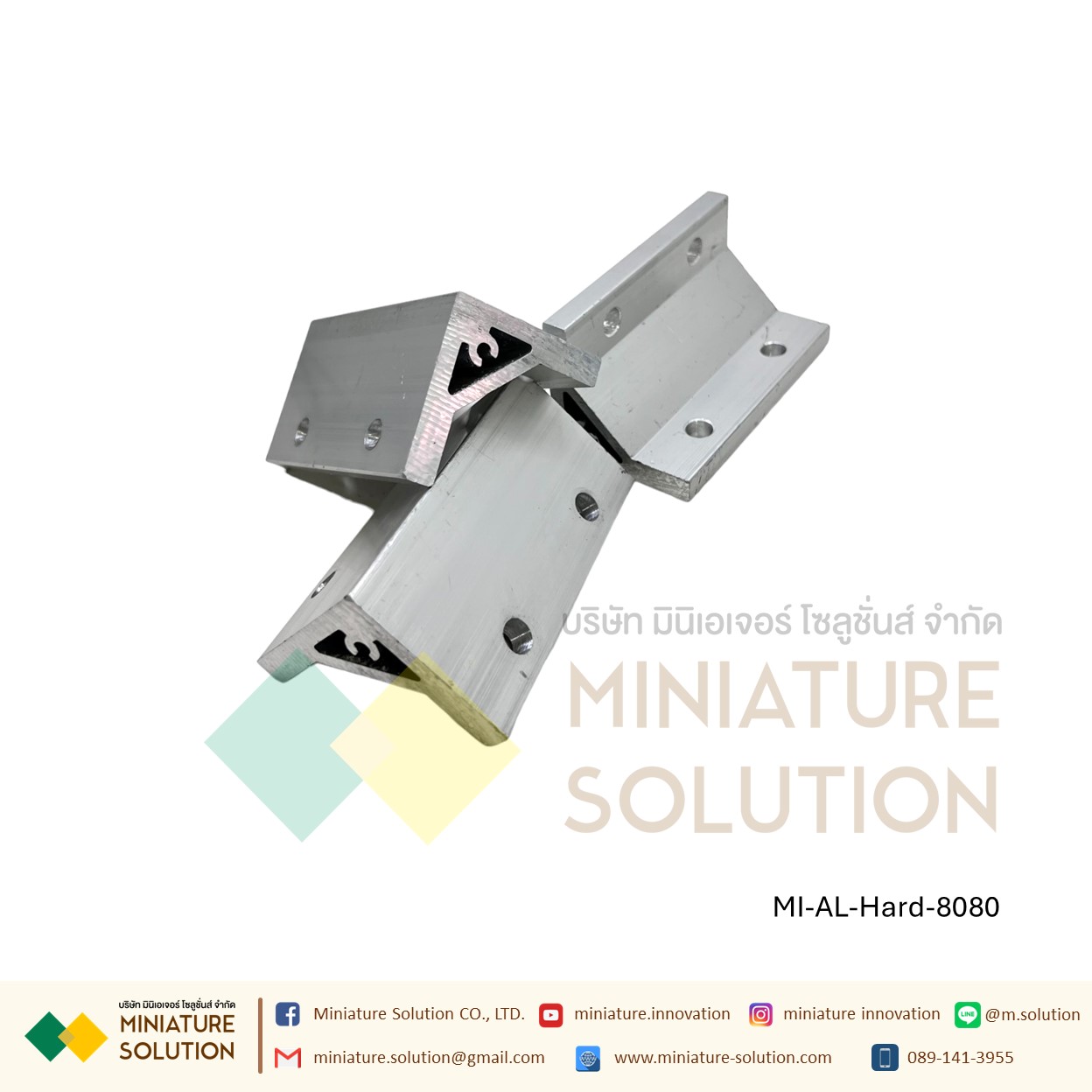 Hard Bracket 20/30/40/45/60/80/90/100 Series ตัวยึดฉากแบบหนา อลูมิเนียมโปรไฟล์ซีรี่ Aluminum profile (ขนาด 2020/3030/4040/4545/6060/8080/9090/100100-90)