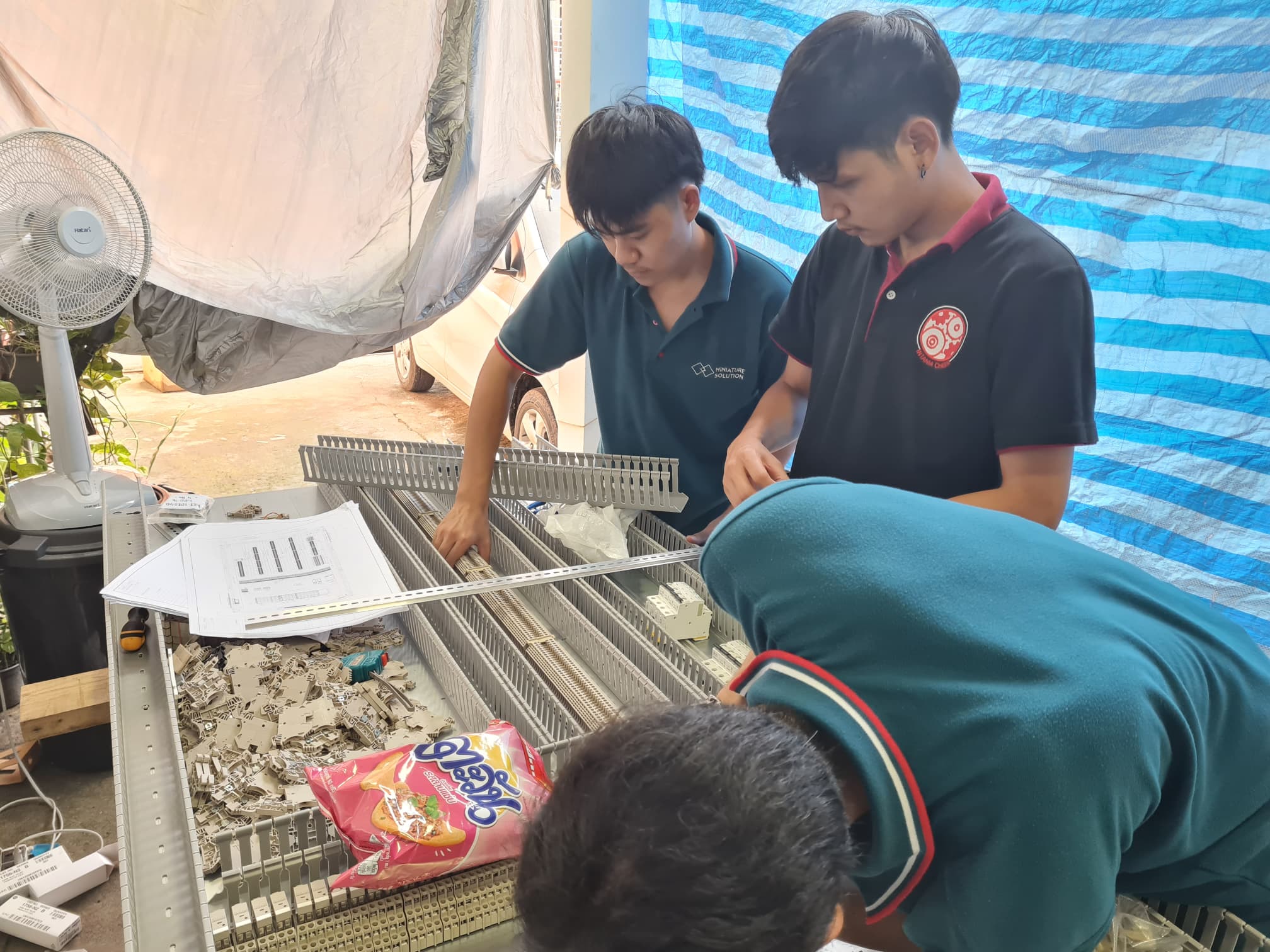 Assembly Wiring Control Box Allen-Bradley PLC