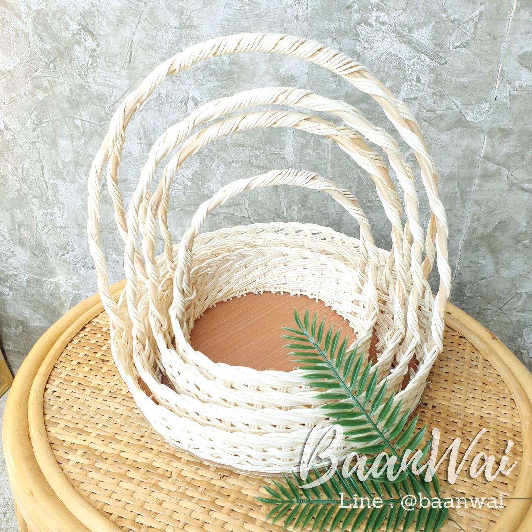 กระเช้า Code-006 ขนมเค้ก ทรงกลม