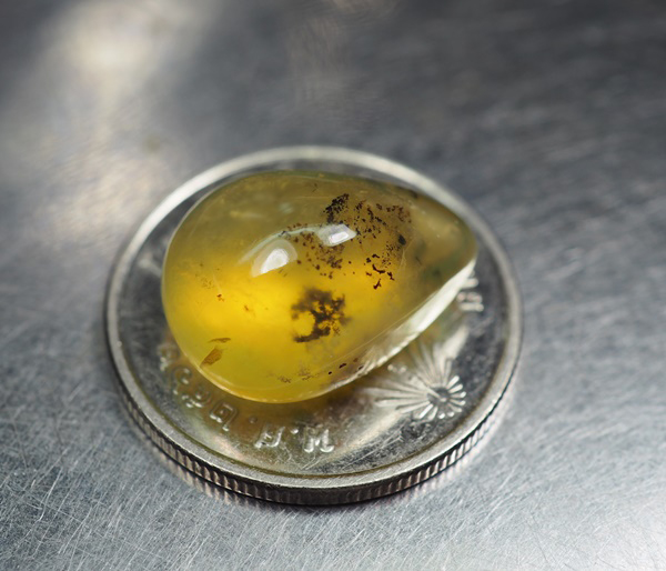 โอปอลมอสสีเหลือง (Moss Opal) 6.45 กะรัต