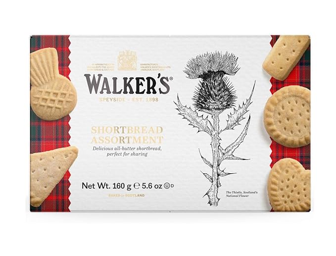 Walkers Shortbread Assorted 5.6 Oz วอร์คเกอร์ ช็อตเบรด แอสซอทเม้นท์ 160 กรัม (05-8639)