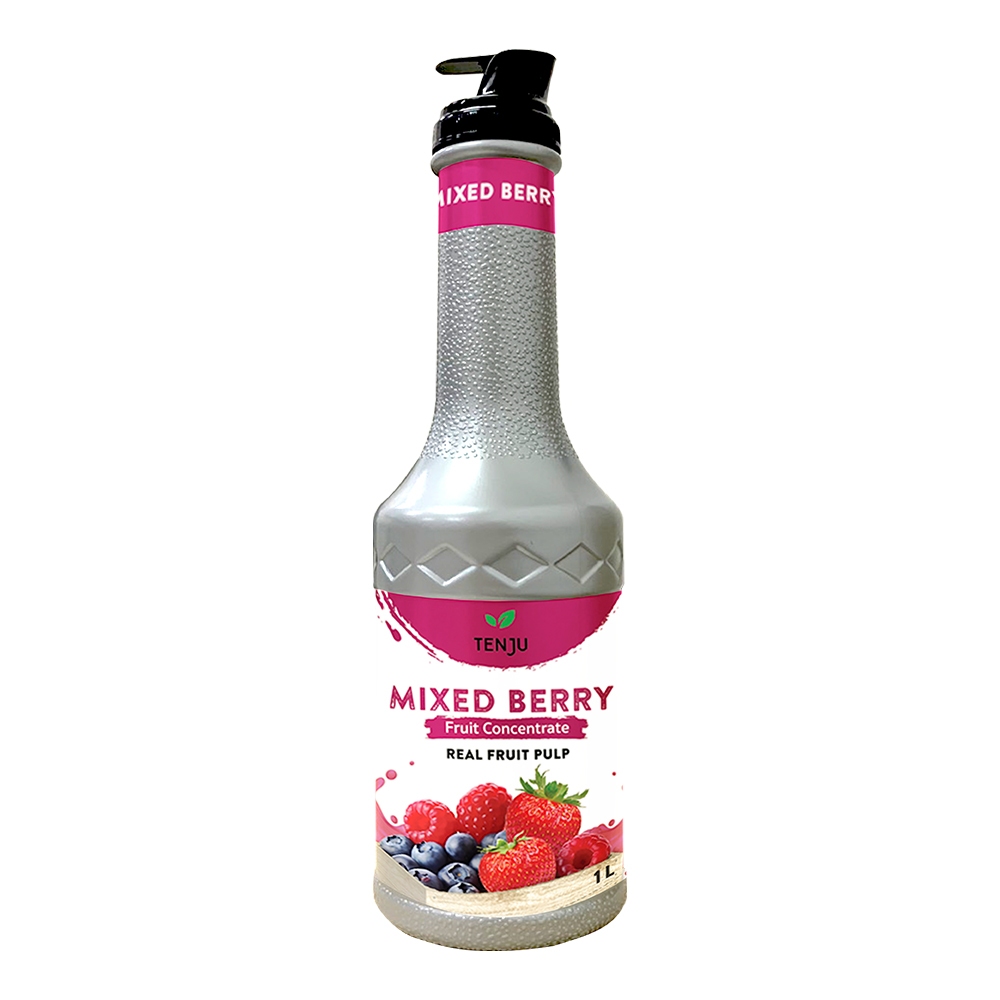Tenju Mixed Berry Syrup Concentrate 1 Ltr. เท็นจู ไซรัป มิกซ์เบอรี่เข้มข้น 1 ลิตร (05-9065)