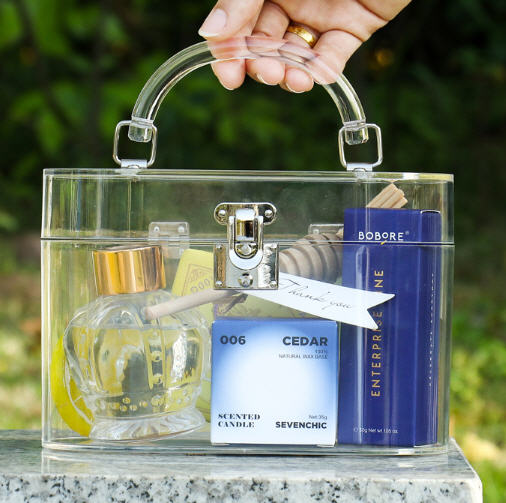 กล่องใส่ของ,กล่องอะคริลิคใส,กล่องใส่ของอะคริลิคใส,ขนาด18*12*9cm