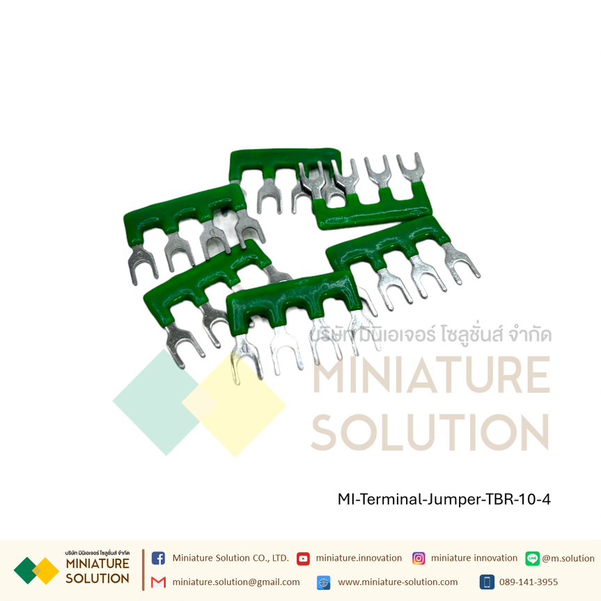 (ราคา ต่อชิ้น) Terminal Jumper : จั๊มเปอร์สำหรับเทอร์มินอล TBR-10 TB1510/TBD10/TBC10 (Jumper-TBR-10-4 ช่อง)