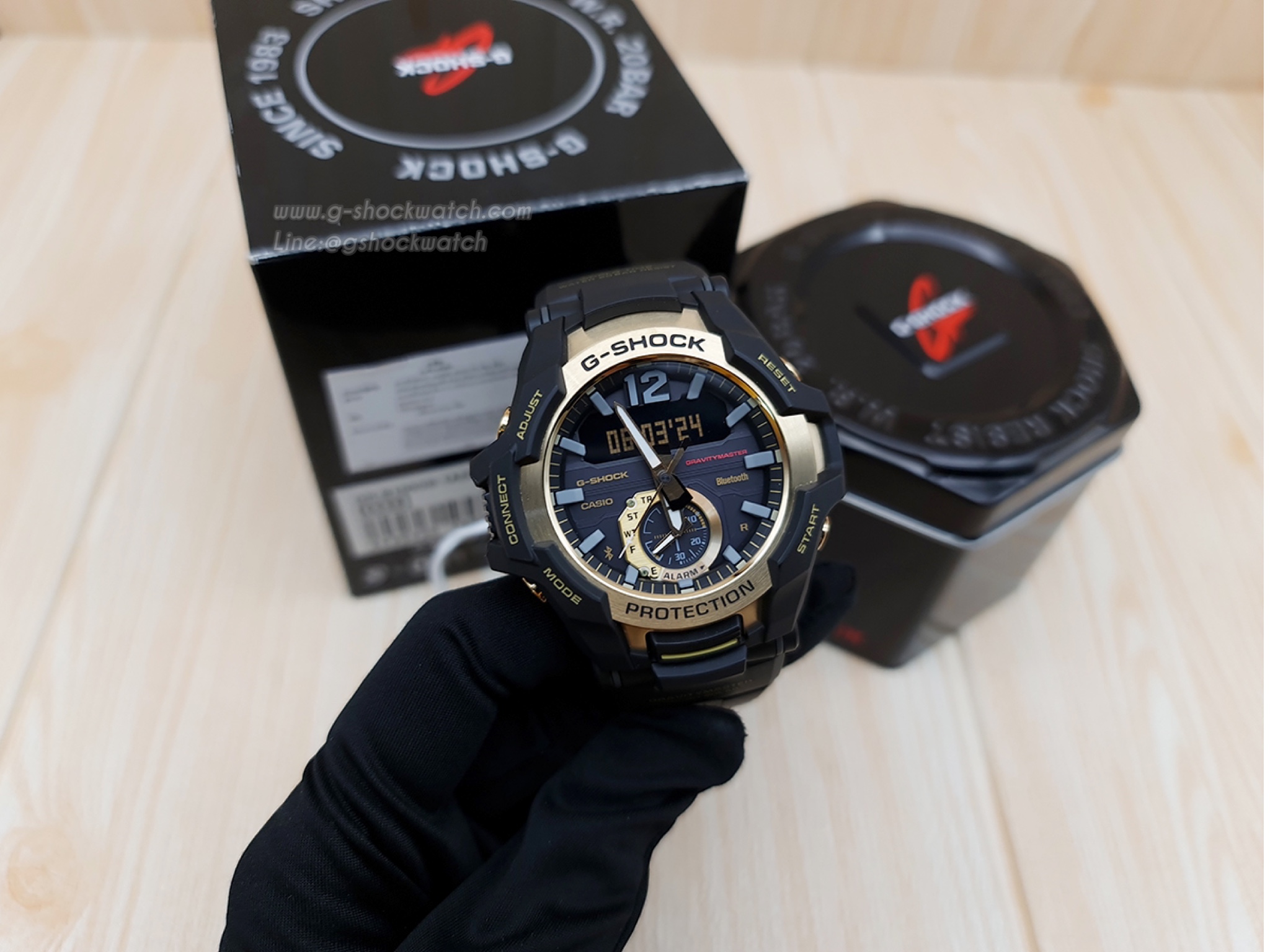 CASIO G-SHOCK นาฬิกาข้อมือ นาฬิกากันน้ำ นาฬิกาของแท้ ประกันศูนย์ CMG 1 ปี รุ่น GR-B100GB-1A