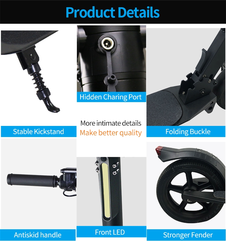 Scooter สกู๊ตเตอร์ไฟฟ้า สกู๊ตเตอร์2ล้อ รุ่นใหม่แข็งแรงทนทาน แรงกว่าด้วยมอเตอร์และแบตเตอร์รีแรงกว่า 36V 4ah ขนาดล้อใหญ่ 6.5