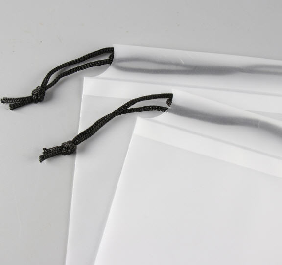 ถุงใส่ของcpe,ถุงหูรูดพลาสติกCPE,สกรีนโลโก้,ความหนา สองด้าน0.16 มม.