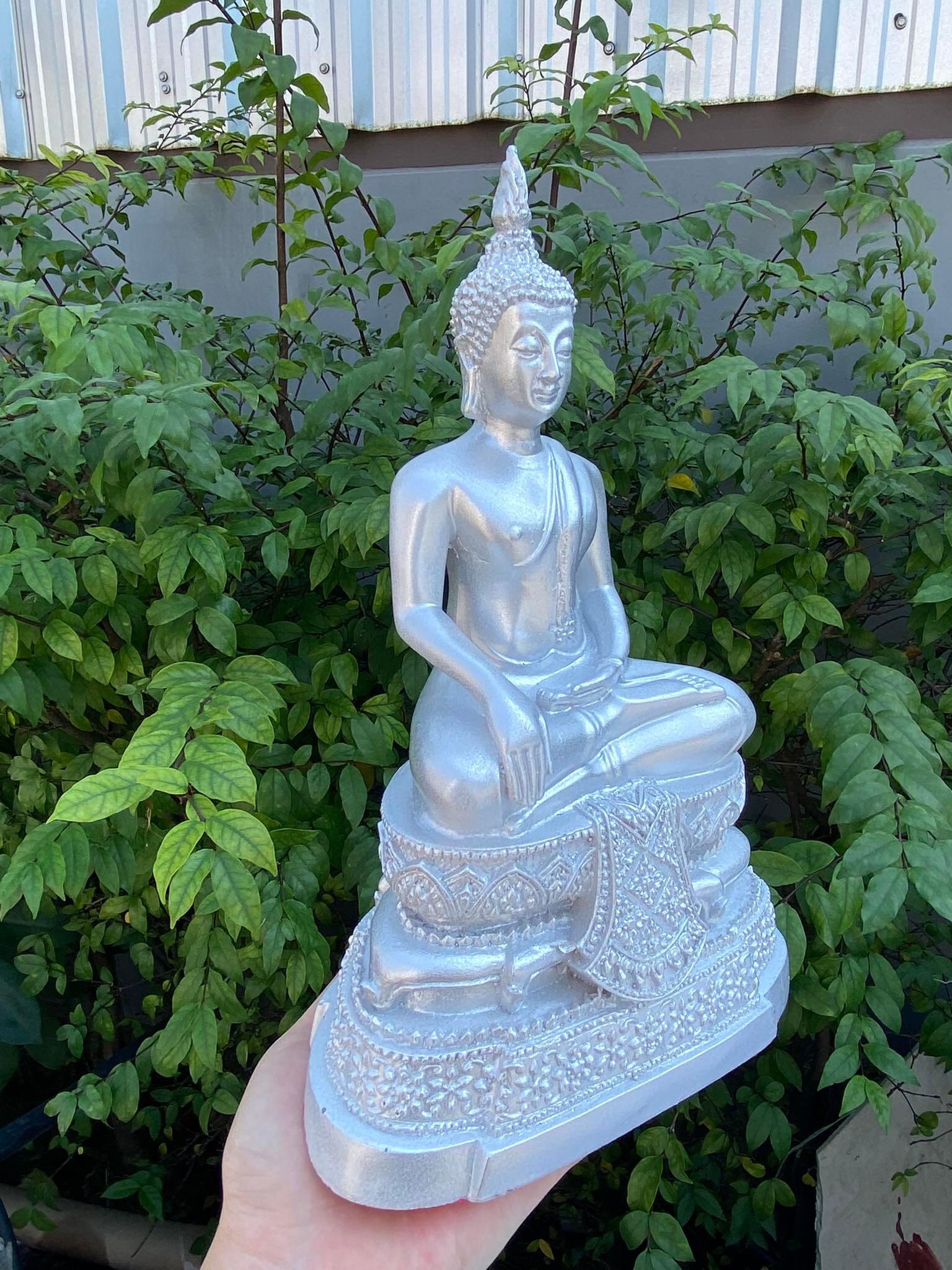 พระปางสะดุ้งมาร กว้าง7นิ้ว สูง11นิ้ว