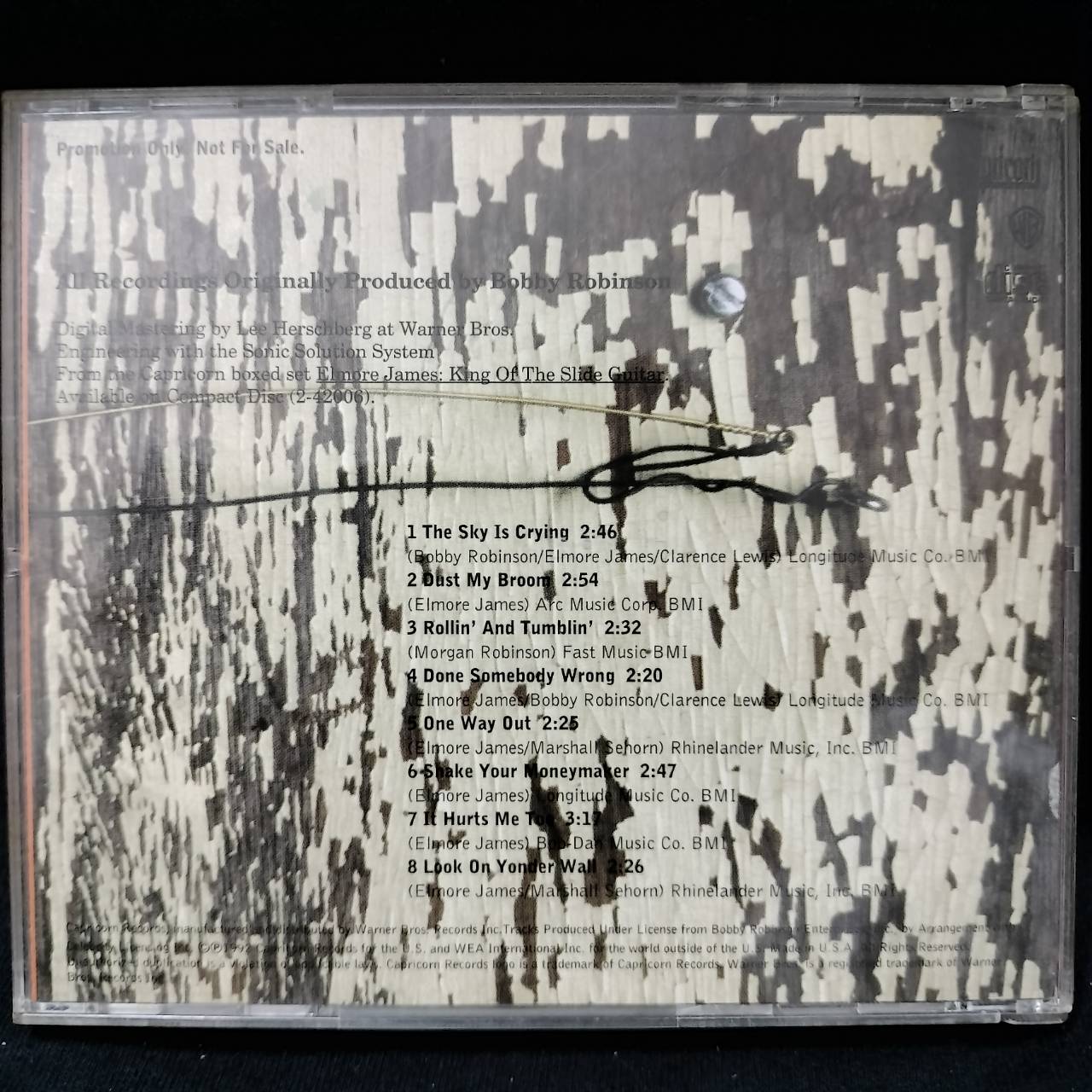 Elmore James – King Of The Slide Guitar, Capricorn Records Presents / USA / ปกในมีจุดเหลือง / แผ่นดี