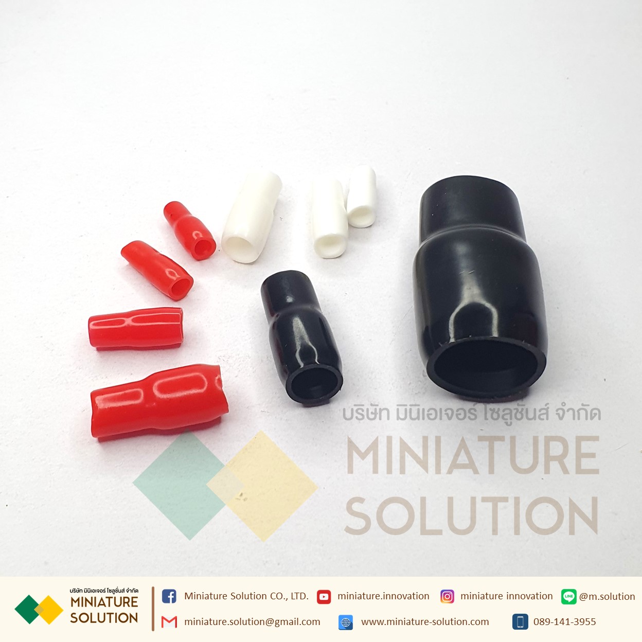 ปลอกหุ้มหางปลา เบอร์ V001-V100 ใช้กับหางปลาเบอร์ 1.5 - 100 Sqmm WIRE END CAPS (100ชิ้น/ถุง)