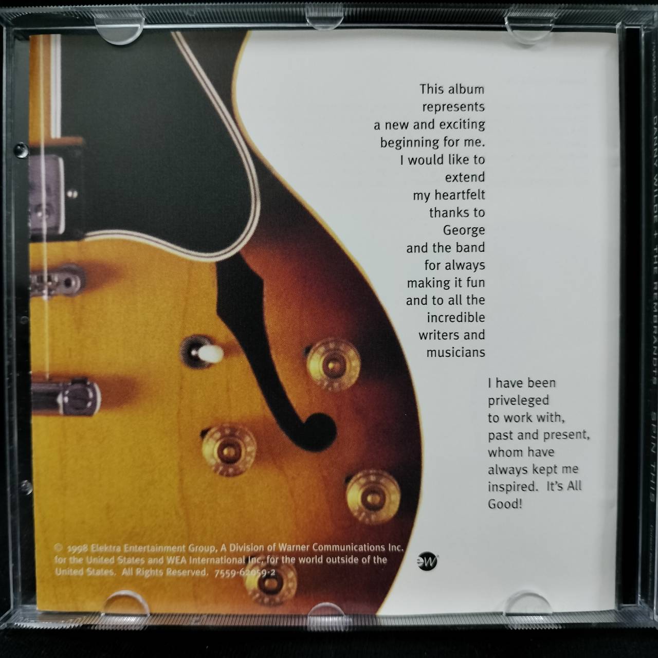 Danny Wilde + The Rembrandts – Spin This / GERMANY / แผ่นดี