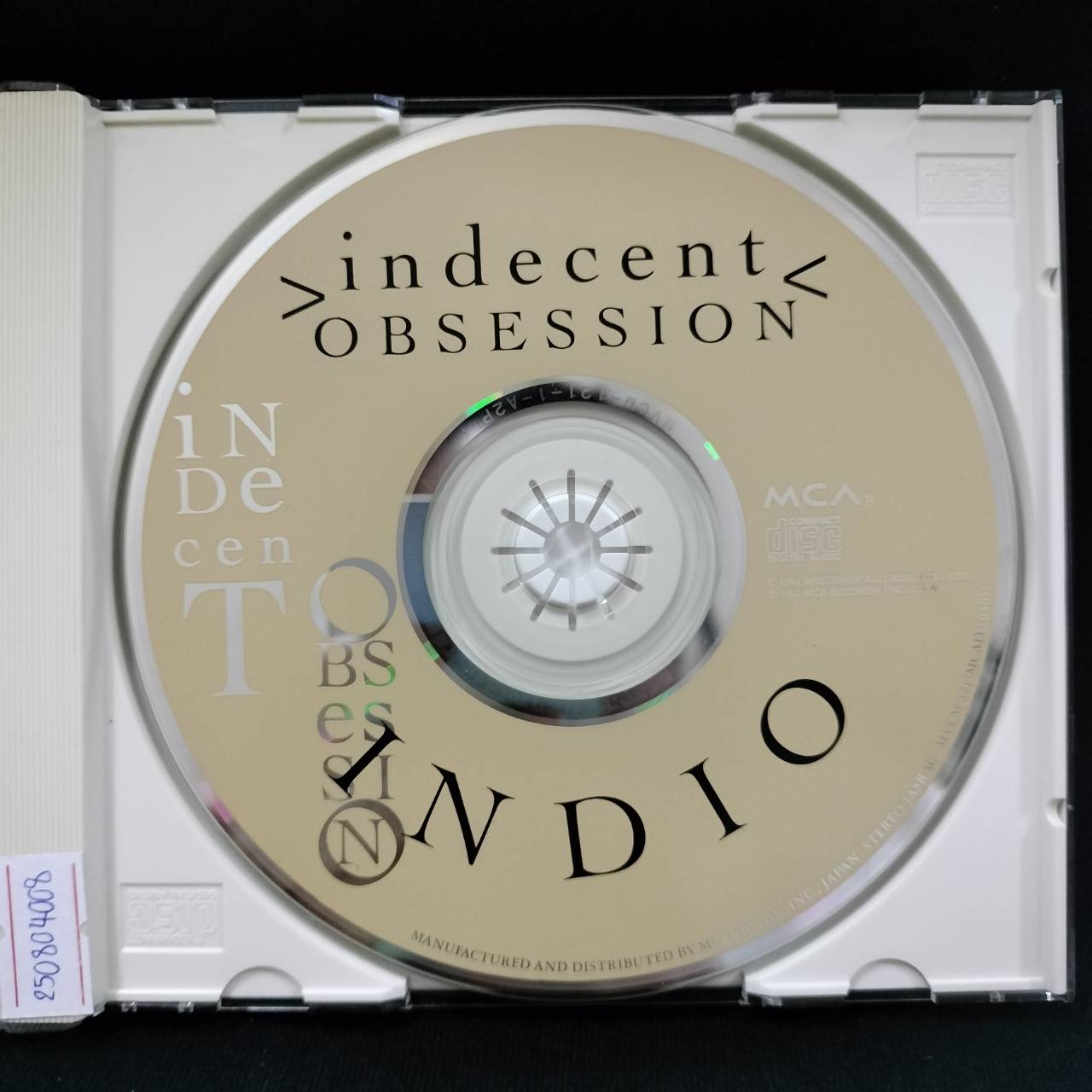 Indecent Obsession – Indio / JAPAN / แผ่นสวย / มี Obi