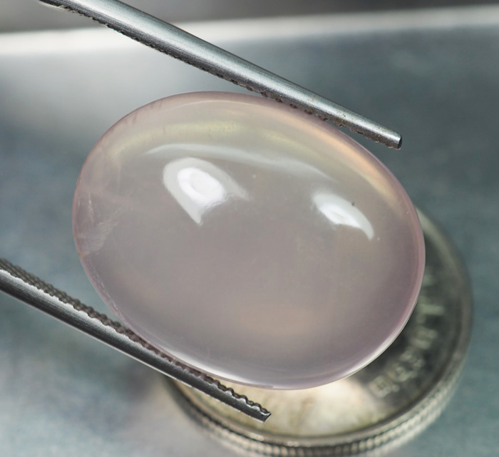 โรสควอร์ตนีแท้ (Rose Quartz) 16 กะรัต
