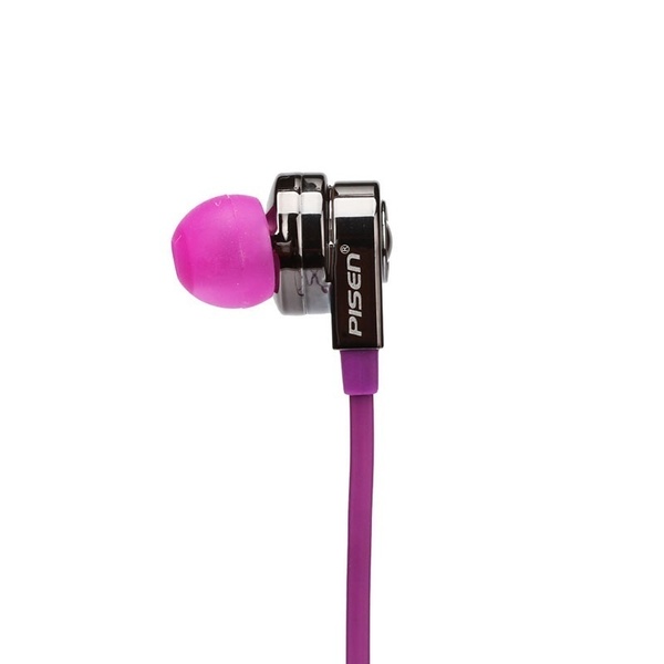 PISEN หูฟังไฮไฟ 2 in 1 ทั้งโทรศัพท์และฟังเพลง G105 ขนาด 3.5 มม. สายแบนนุ่มยาว 80 ซม. ไม่พันกัน ปุ่มปรับระดับเสียง ระบบ Dynamic drive เนื้อเสียงต้นฉบับที่สมดุล ออกแบบตามหลักสรีรศาสตร์สวมใส่แนบสนิทกับหูสวมใส่สบาย สำหรับ iPhone7 / 6 / 6s / 6 Plus / 5 / 5c /
