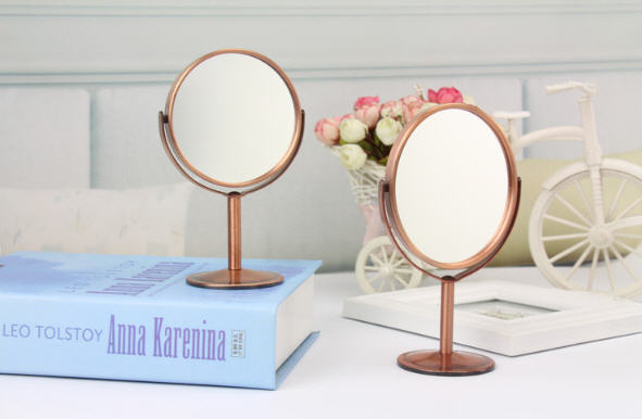 กระจกตั้งโต๊ะได้,กระจกตั้งโต๊ะขนาด14*9cm