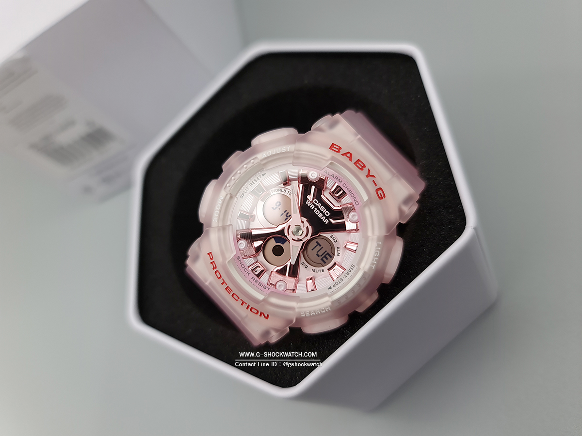 CASIO BABY-G นาฬิกาข้อมือ นาฬิกากันน้ำ นาฬิกาของแท้ ประกันศูนย์ CMG 1 ปี รุ่น BA-130CV-4A