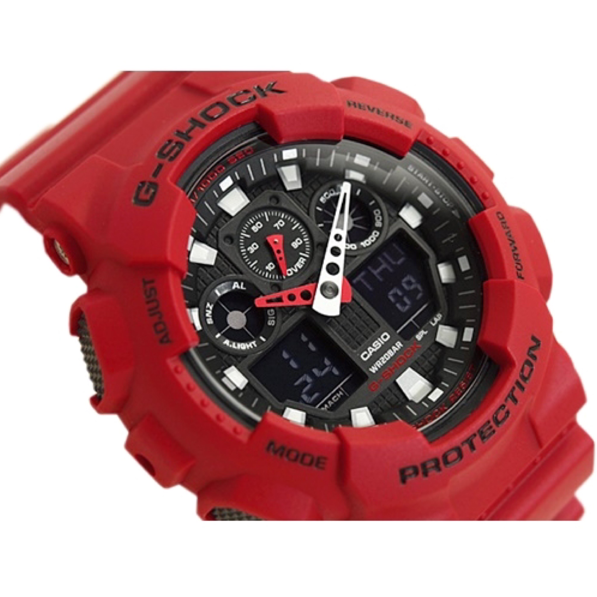 CASIO G-SHOCK นาฬิกาข้อมือ นาฬิกากันน้ำ นาฬิกาของแท้ ประกันศูนย์ CMG 1 ปี รุ่น GA-100B-4A