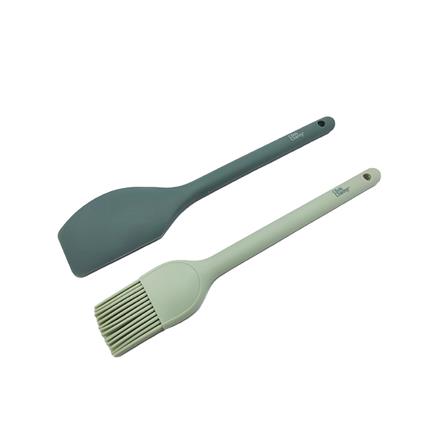 ไม้พาย + แปรงซิลิโคน 2 ชิ้น/ชุด (023330) NA0181KTC (12-8492)