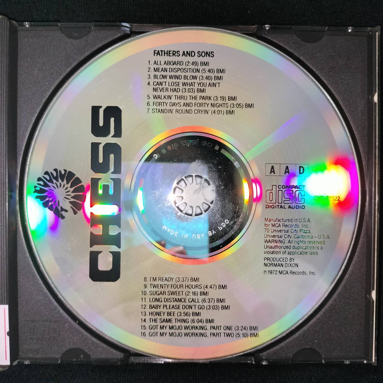 Muddy Waters / Otis Spann / Mike Bloomfield / Paul Butterfield / Donald "Duck" Dunn / Sam Lay And Buddy Miles – Fathers And Sons / USA / แผ่นดี