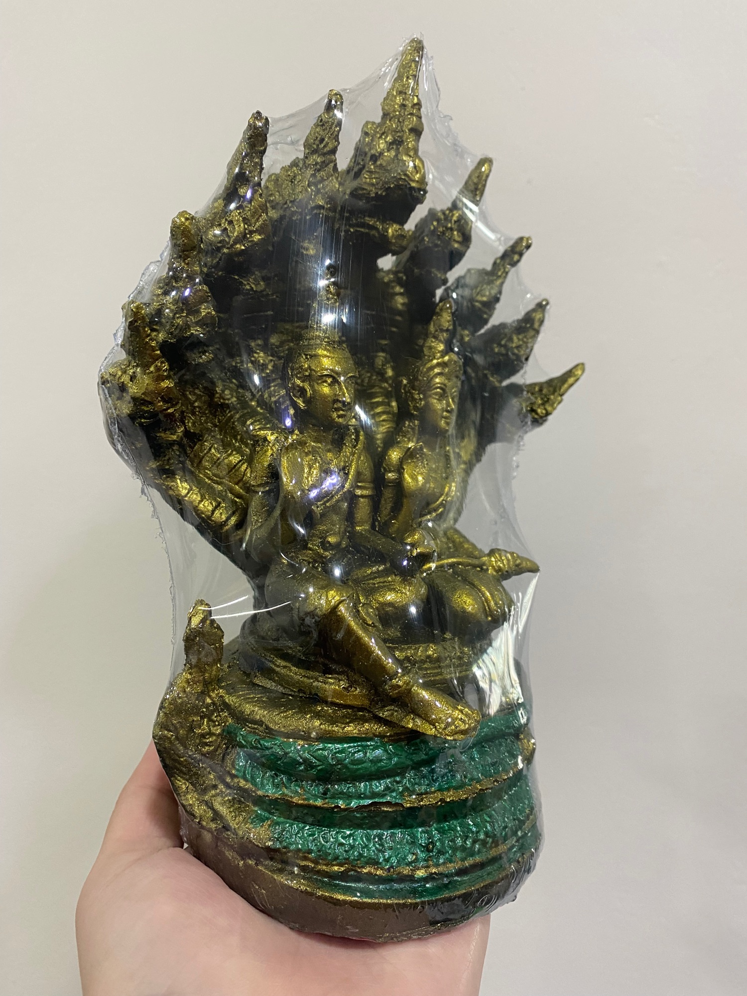 ปู่ศรีสุทโธย่าศรีประทุมมา ปู่ย่า บัลลังก์เล็ก สูง8นิ้ว