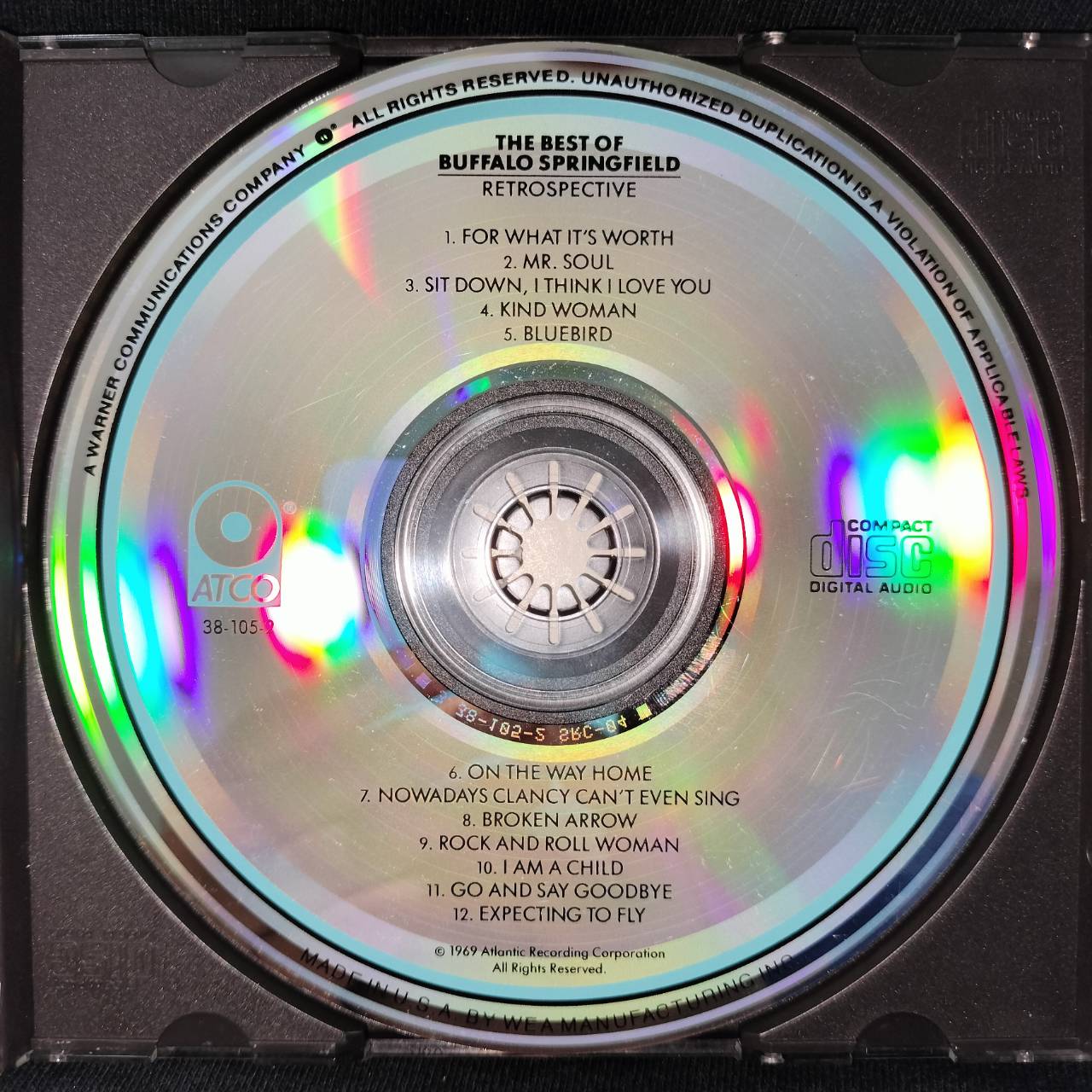 Buffalo Springfield – Retrospective The Best Of Buffalo Springfield / USA / ปกในมีคราบเก่าเก็บ / แผ่นดี