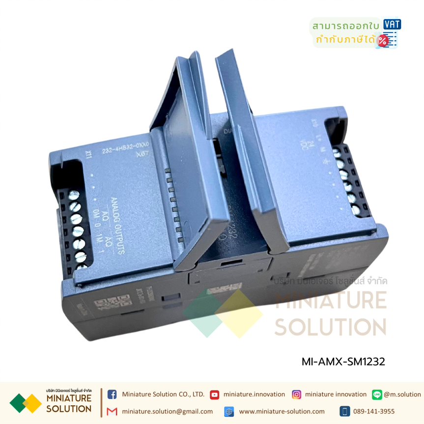 Amsamotion S7-1200, Analog output, SM 1232, 2 AO : 232-4HB32-0XB0 Analog_2-channel output, 14-bit resolution