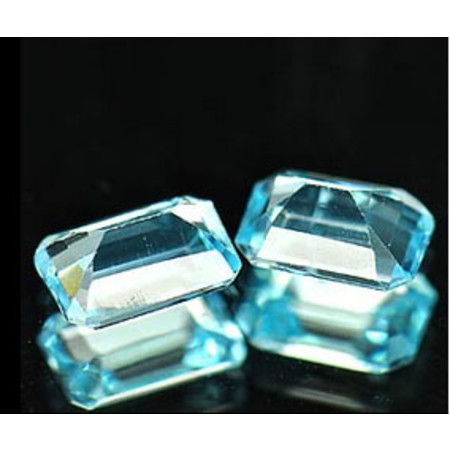 โทแพซสีฟ้า (Sky Blue 1.35 กะรัต 2 ชิ้น