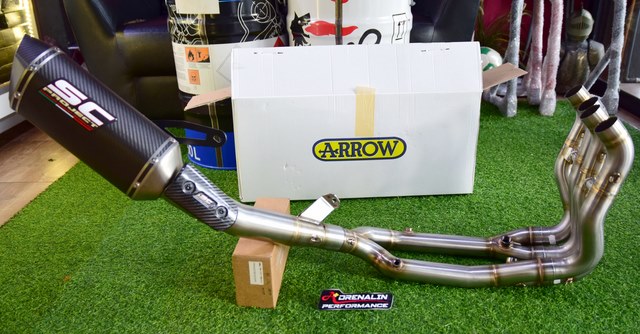 Arrow คอฟูล สำหรับ S1000RR 2020+ ไทเทเนียม และ แสตนเลส (For Exhibition only)