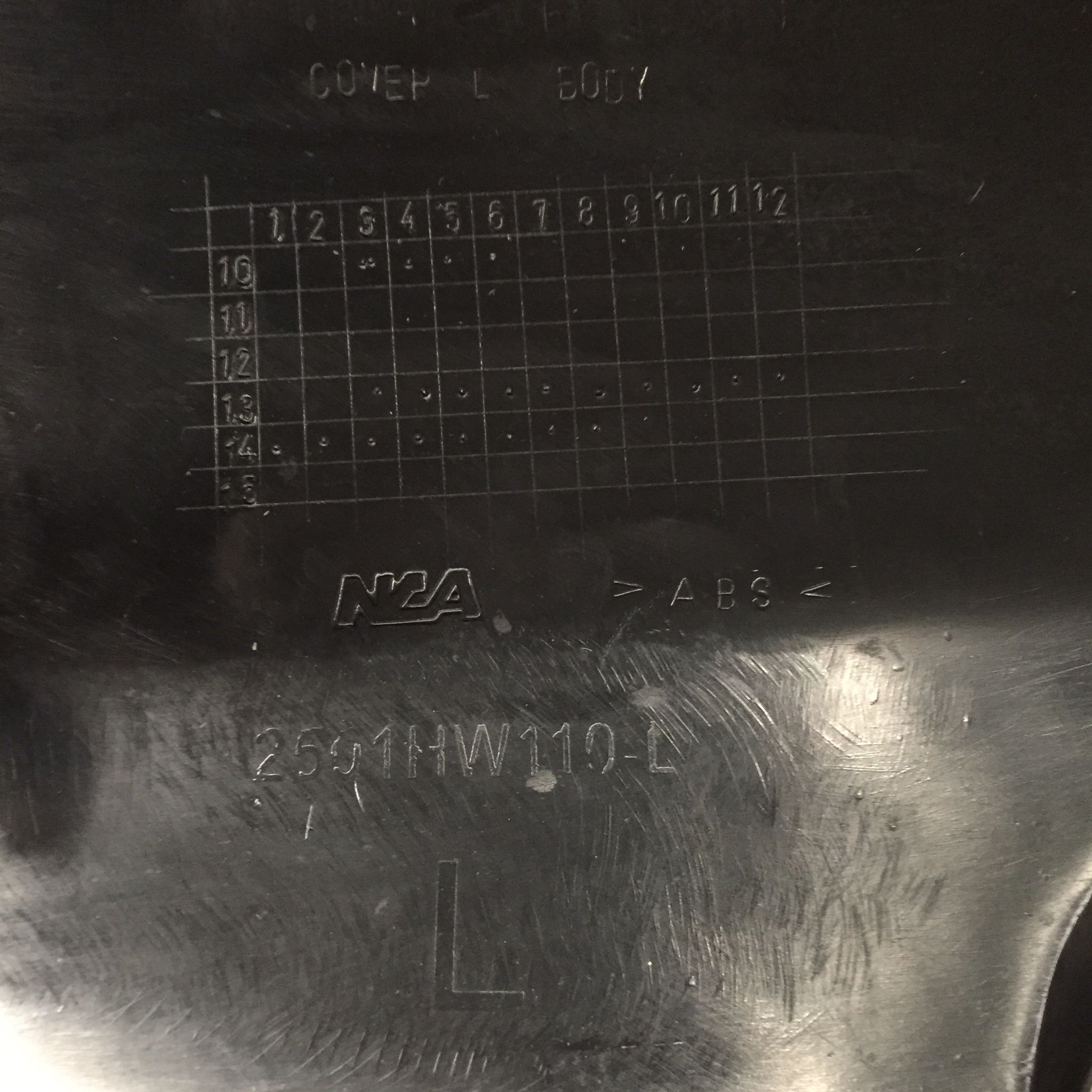 ฝาครอบตัวถัง R/L สีดำบรอนช์ A35 สำหรับรุ่น WAVE100 อะไหล่เทียบ NCA (นำเจริญ) 2501HW100A35 รหัสเทียบ : ซ้าย64380-KEV-750ZV/ขวา64370-KEV-750ZV