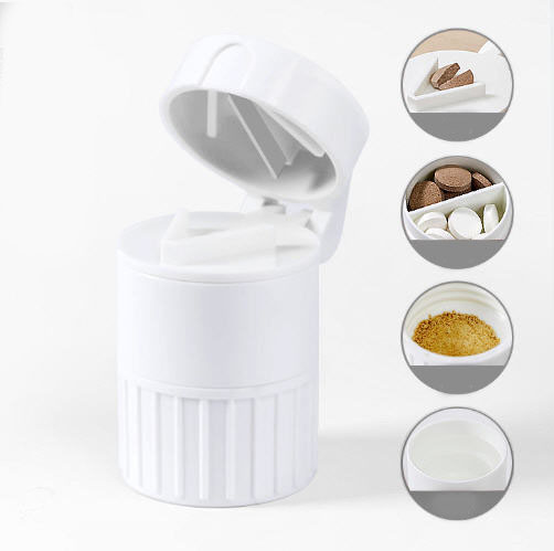 กล่องใส่ยาพร้อมที่ตัดยา,กล่องตัดยา,ที่ตัดเม็ดยา,ที่ตัดยา,มีดหั่นยา