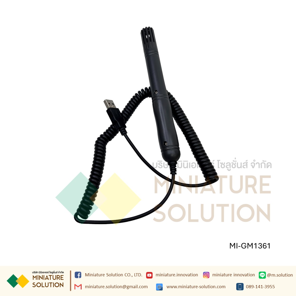 GM1361 BENETECH เครื่องวัดอุณหภูมิ ความชื้น เครื่องวัดอุณหภูมิและความชื้นแบบพกพา/เทอร์โมคัปเปิล