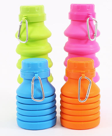 ขวดน้ำพลาสติก,ขวดน้ำพลาสติกพับได้,450ml