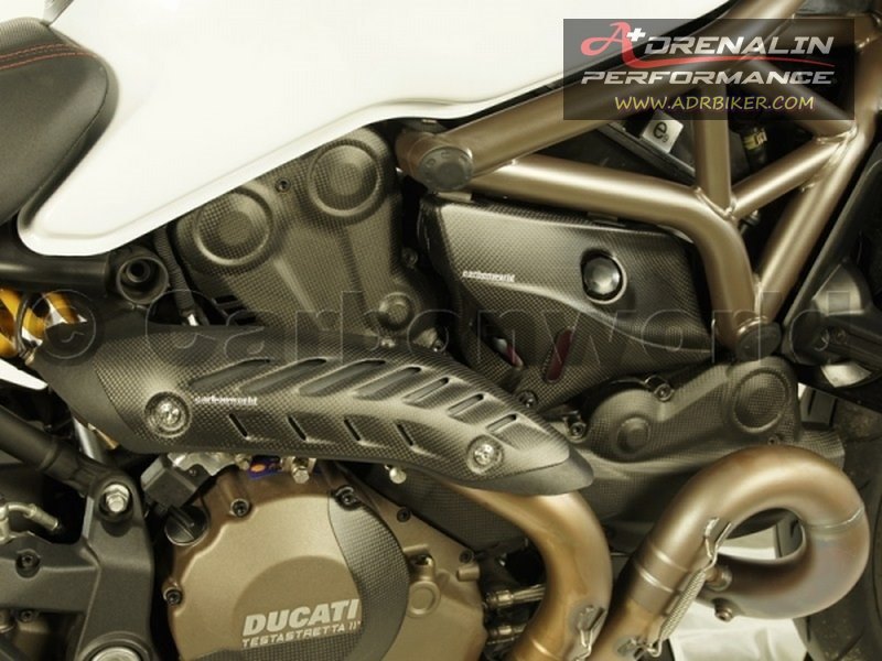 Carbonworld - การ์ดกันร้อนคอท่อ (Exhaust Heat Protection) สำหรับ Monster