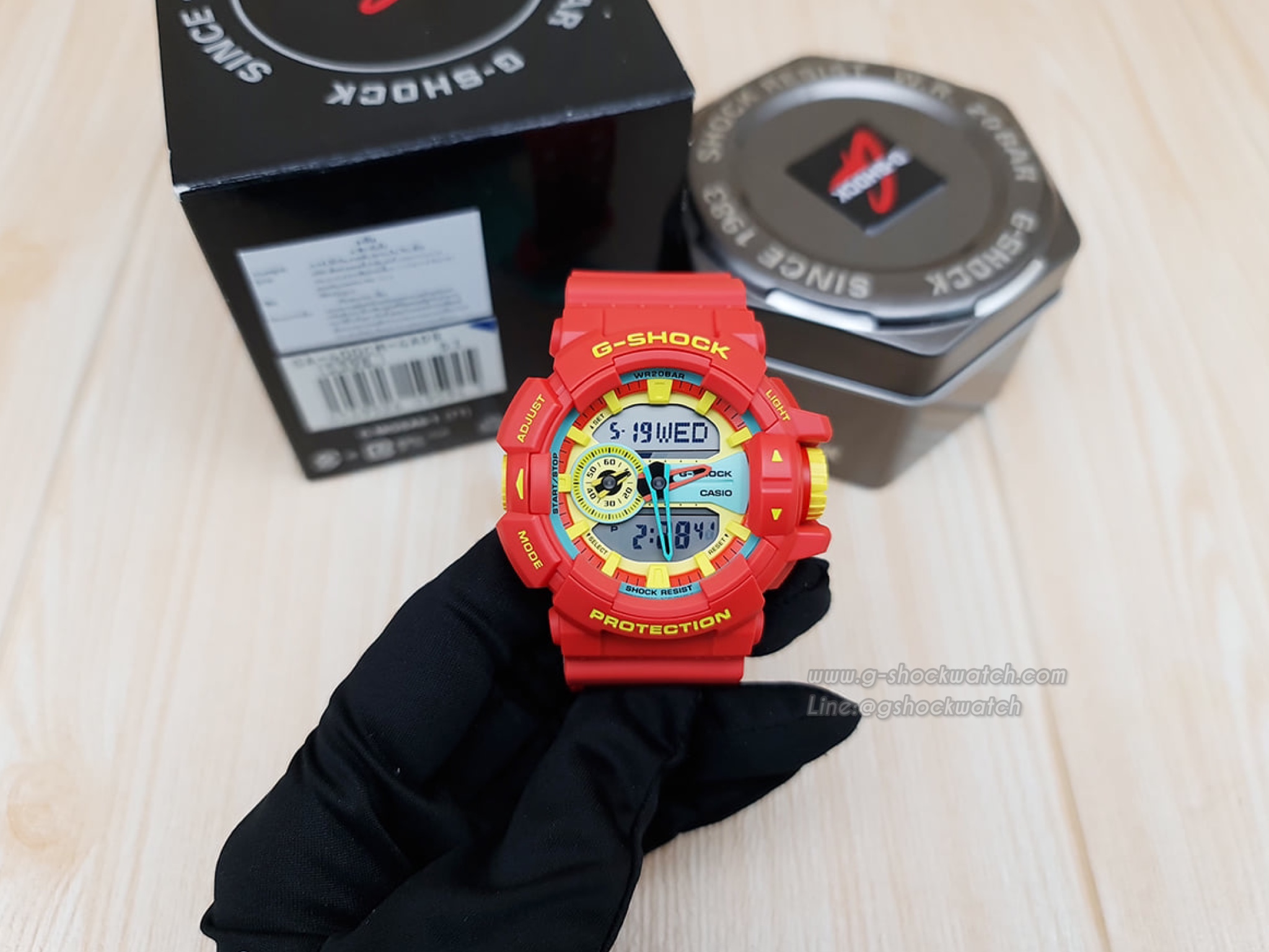 CASIO G-SHOCK นาฬิกาข้อมือ นาฬิกากันน้ำ นาฬิกาของแท้ ประกันศูนย์ CMG 1 ปี รุ่น GA-400CM-4A