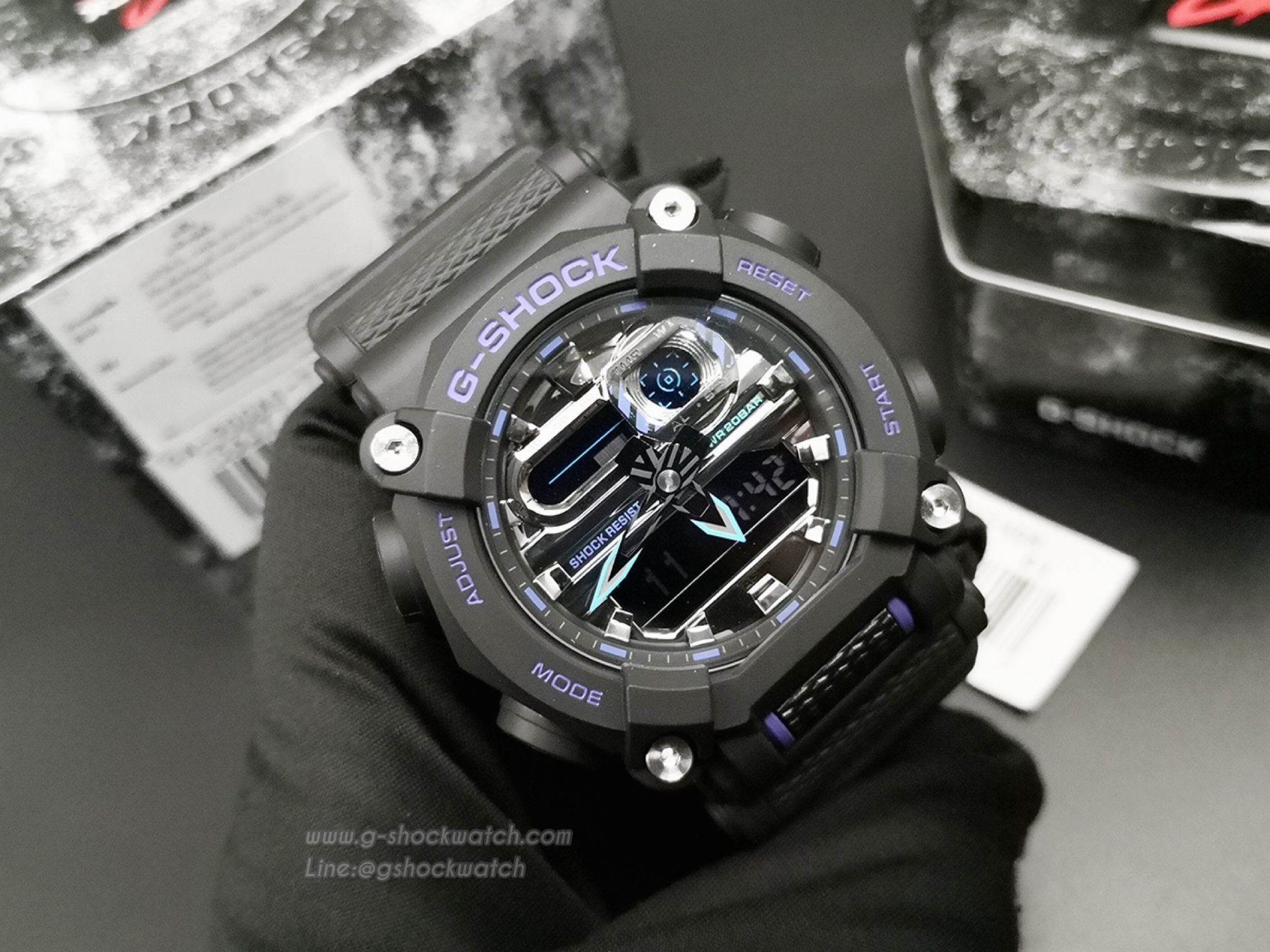 CASIO G-SHOCK นาฬิกาข้อมือ นาฬิกากันน้ำ นาฬิกาของแท้ ประกันศูนย์ CMG 1 ปี รุ่น GA-900AS-1A